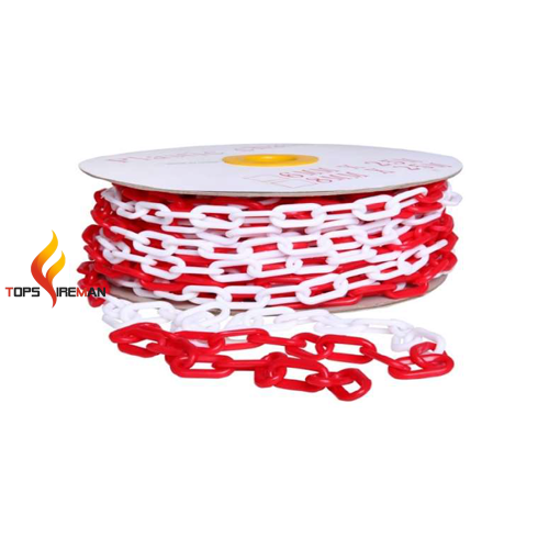 سلسلة بلاستيك احمر ابيض 6 مم