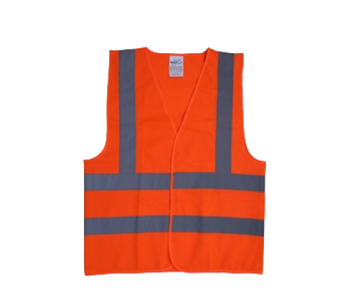 سترة سلامة بدون جيوب 120 جرام مع 4 عواكس