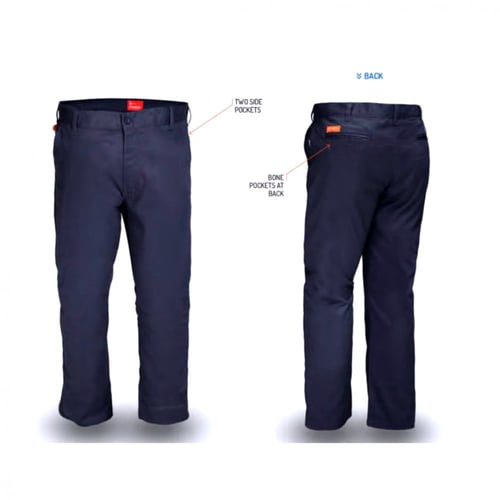 قميص ازرق + بنطال - ملابس مقاومة للحريق وحماية من...