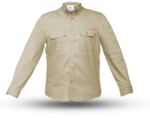 قميص بيج + بنطال - ملابس مقاومة للحريق وحماية من ا...