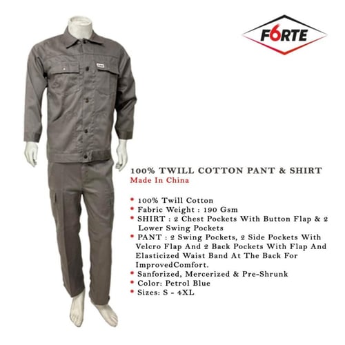 افرول عمال قطعتين - بنطلون + قميص ماركة FORTE