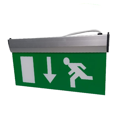 مخرج أخضر سهم تحت