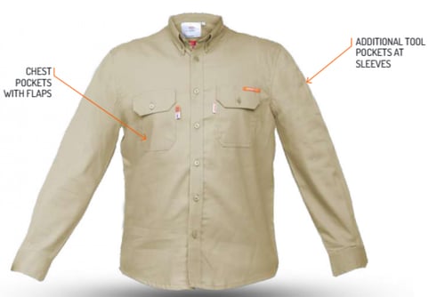 قميص + بنطال - ملابس مقاومة للحريق وحماية من اللهب...