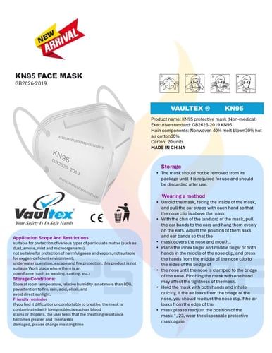 كمامة فولتكس KN95 علبة