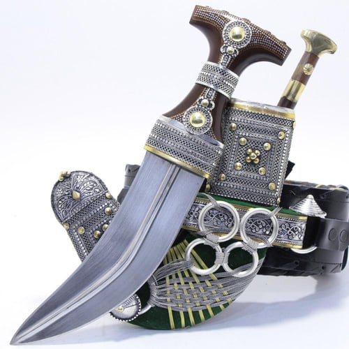 خنجر فيبر مقاس 5معدن مطلي فضة