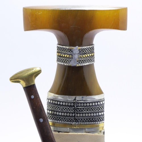 خنجر الراس وتر مقاس 5معدن مطلي فضة