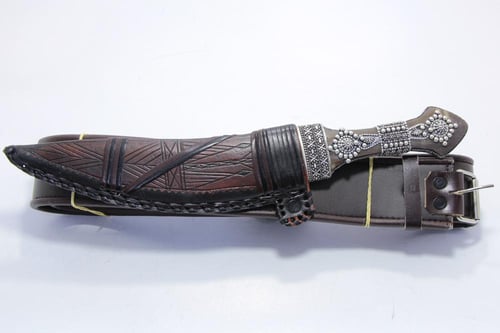 شفرة فضة صافي قرن طبيعي