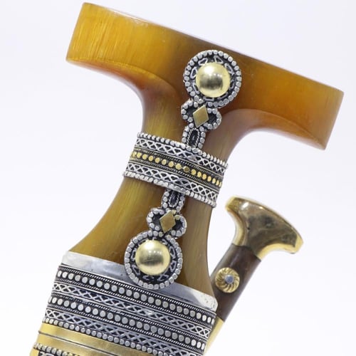 خنجر الراس وتر مقاس 5معدن مطلي فضة