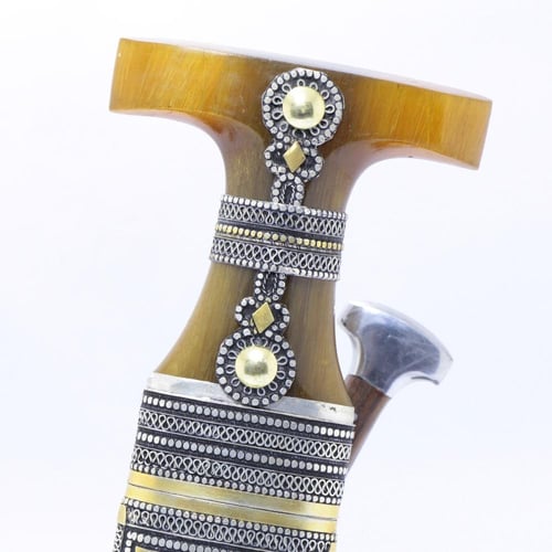 خنجر الراس وتر مقاس 5معدن مطلي فضة