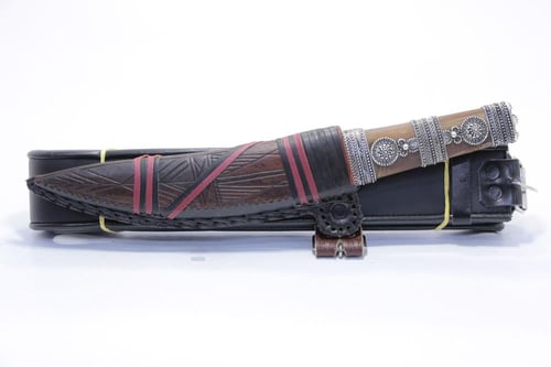 شفرة فضة صافي قرن طبيعي ساطور برازيلي