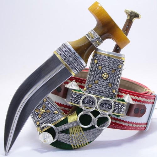 خنجر الراس وتر مقاس 5معدن مطلي فضة