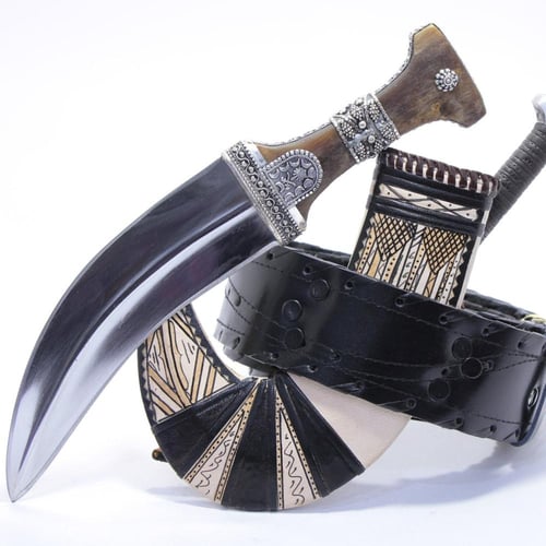 جنبيه قرن فضة صافي