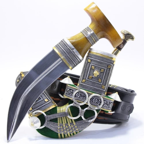 خنجر الراس وتر مقاس 5معدن مطلي فضة