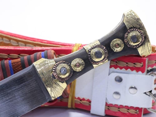 سكين تهامي معدن زنبليك قرن طبيعي