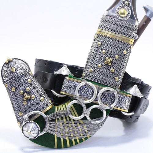 خنجر فيبر مقاس 5معدن مطلي فضة