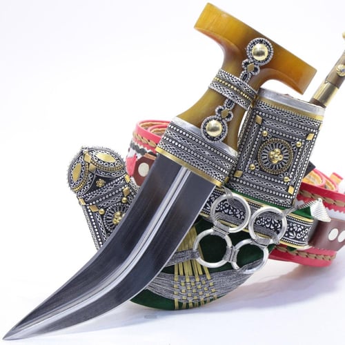 خنجر الراس وتر مقاس 5معدن مطلي فضة