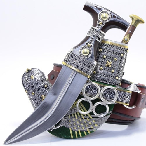 خنجر فيبر مقاس 5معدن مطلي فضة