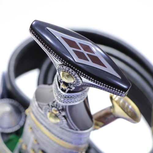 خنجر فيبر مقاس 5معدن مطلي فضة