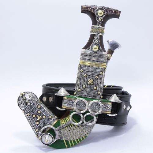 خنجر فيبر مقاس 5معدن مطلي فضة