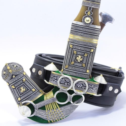 خنجر الراس وتر مقاس 5معدن مطلي فضة