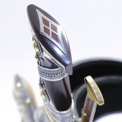 خنجر فيبر مقاس 5معدن مطلي فضة