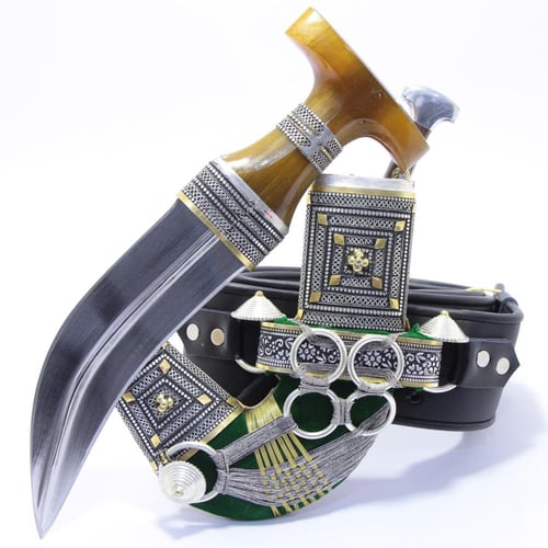 خنجر الراس وتر مقاس 5معدن مطلي فضة