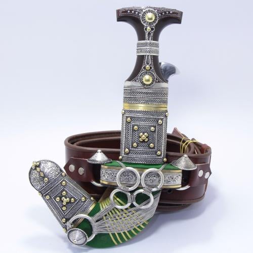 خنجر فيبر مقاس 5معدن مطلي فضة