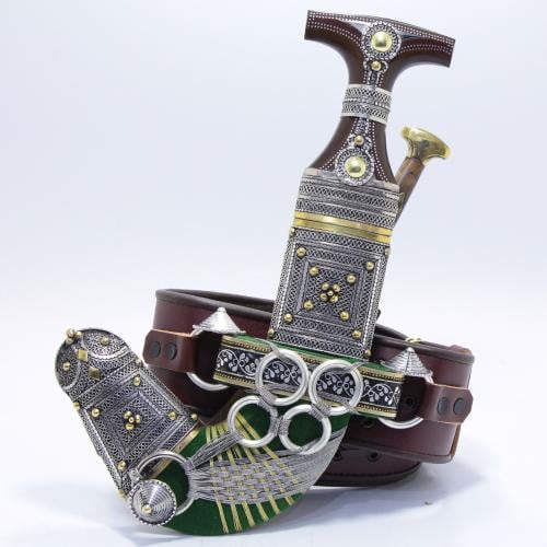 خنجر فيبر مقاس 5معدن مطلي فضة