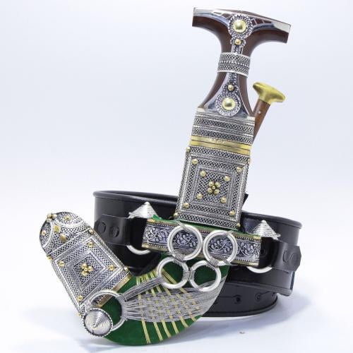 خنجر فيبر مقاس 5معدن مطلي فضة