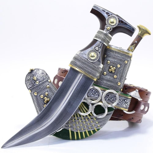 خنجر فيبر مقاس 5معدن مطلي فضة