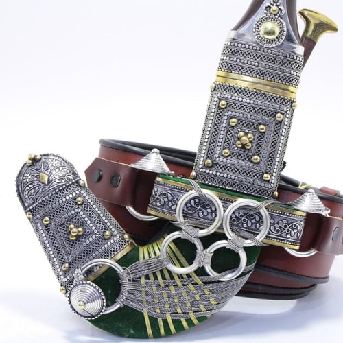 خنجر فيبر مقاس 5معدن مطلي فضة