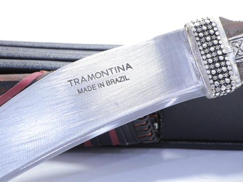 شفرة فضة صافي قرن طبيعي ساطور برازيلي