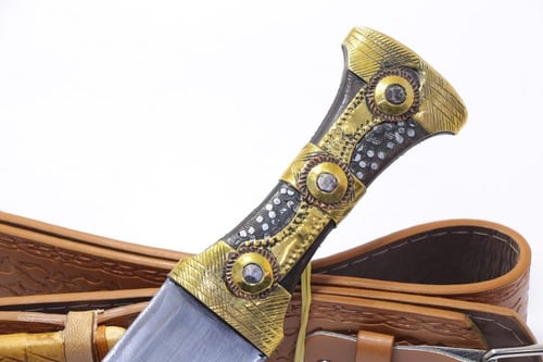 سكين تهامي معدن زنبليك قرن طبيعي