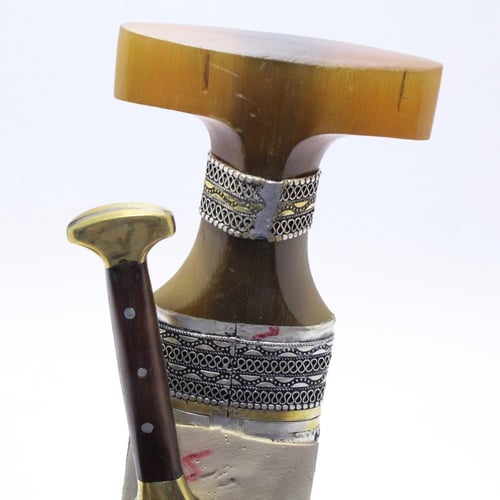 خنجر الراس وتر مقاس 5معدن مطلي فضة