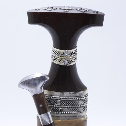 خنجر فيبر مقاس 5معدن مطلي فضة