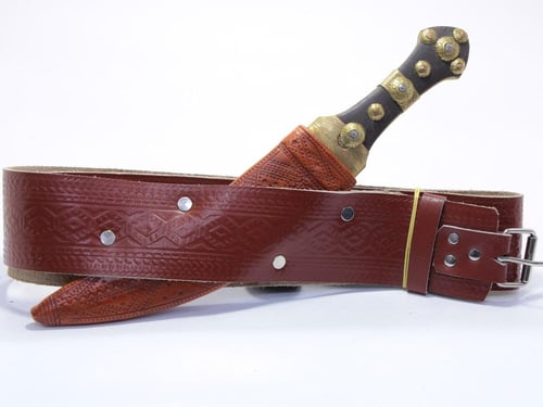 سكين شامية قرن طبيعي