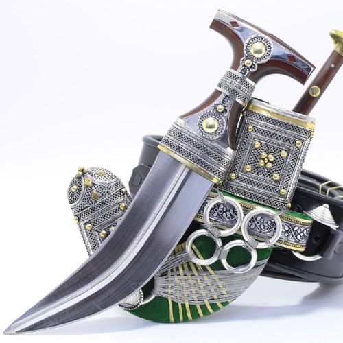 خنجر فيبر مقاس 5معدن مطلي فضة