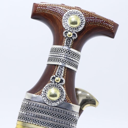 خنجر فيبر مقاس 5معدن مطلي فضة