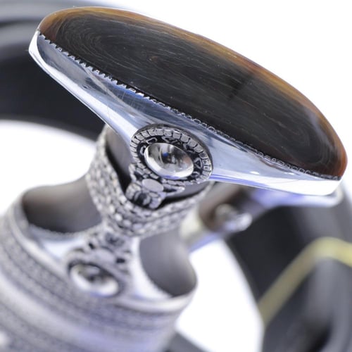 خنجر الراس قرن طبيعي سيال قصة عماني مقاس 5معدن مطل...