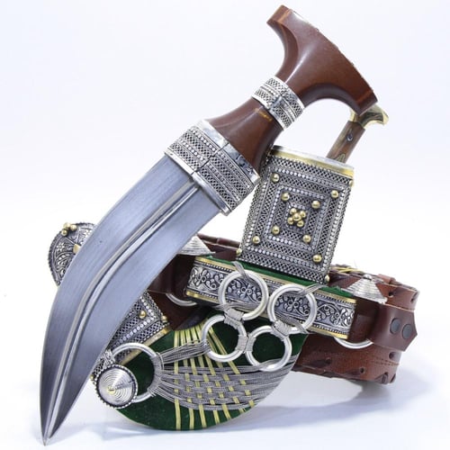 خنجر فيبر مقاس 5معدن مطلي فضة