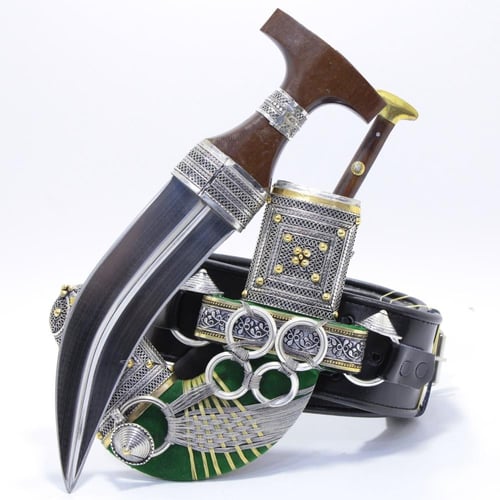 خنجر فيبر مقاس 5معدن مطلي فضة