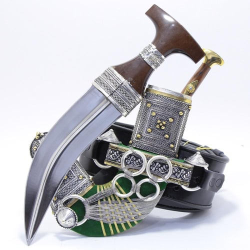 خنجر فيبر مقاس 5معدن مطلي فضة