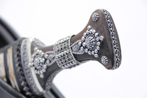 جوفية فضة صافي قرن طبيعي