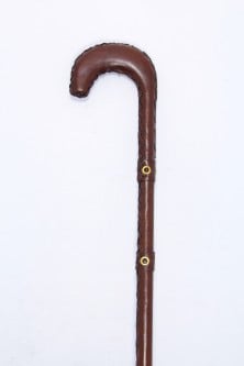 عصا خيزران اماراتي ملبس جلد طبيعي