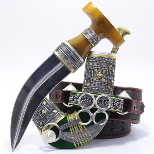 خنجر الراس وتر مقاس 5معدن مطلي فضة