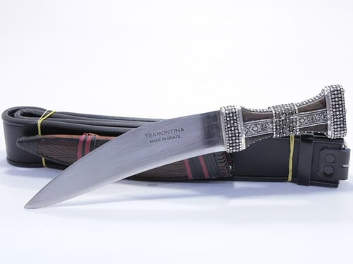 شفرة فضة صافي قرن طبيعي ساطور برازيلي