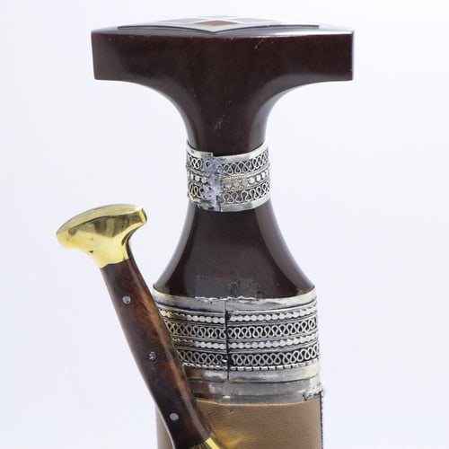 خنجر فيبر مقاس 5معدن مطلي فضة