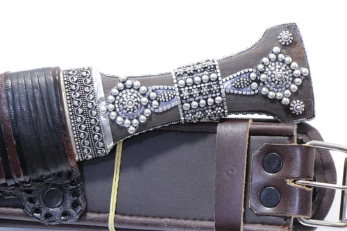 شفرة فضة صافي قرن طبيعي