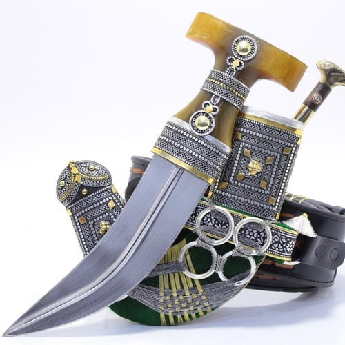 خنجر الراس وتر مقاس 5معدن مطلي فضة