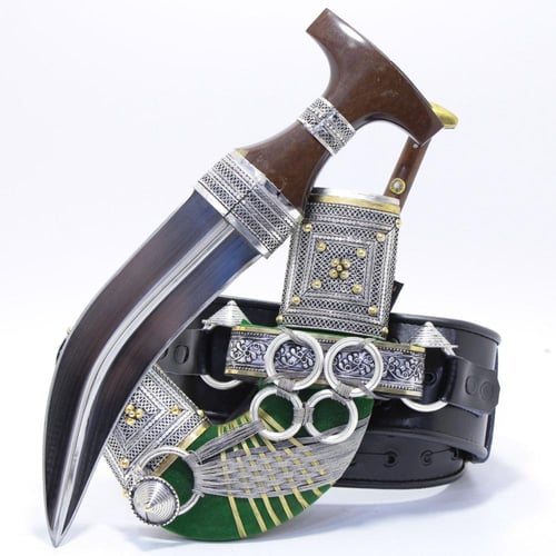 خنجر فيبر مقاس 5معدن مطلي فضة